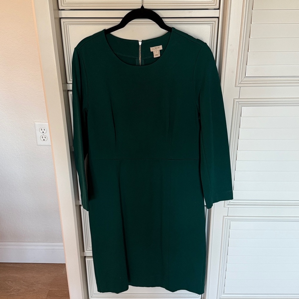 J. Crew emerald green dress Size 6